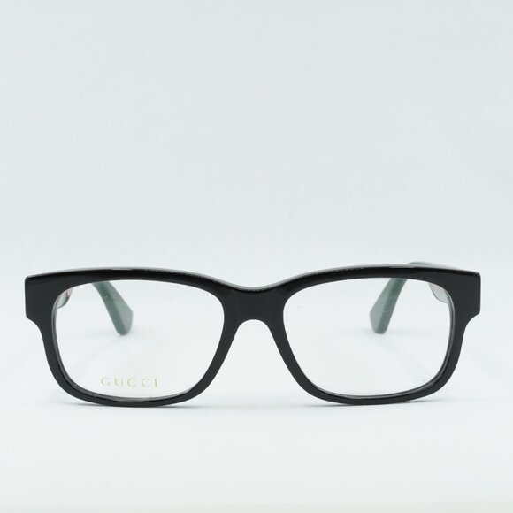 🕶️ New Gucci GG0343O 007 Eyeglasses - Black/Multicolor Frame - Picture 2 of 9